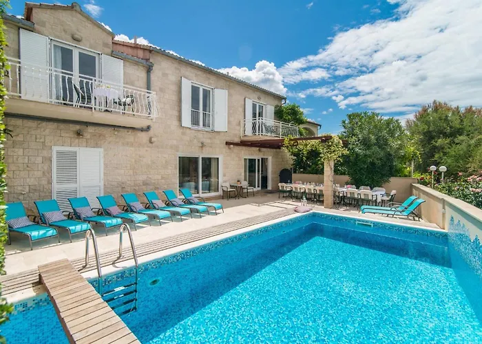 Luxury Beachfront Villa Casa Mare With Heated Pool Near Supetar - Brac * Supetar