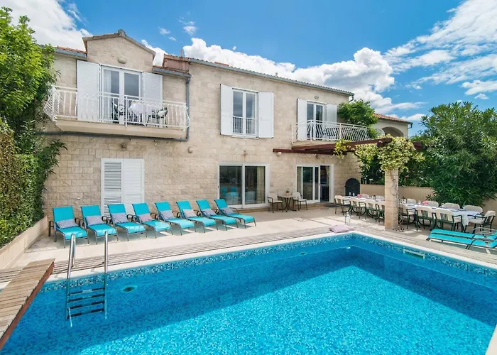 Luxury Beachfront Villa Casa Mare With Heated Pool Near Supetar - Brac Supetar